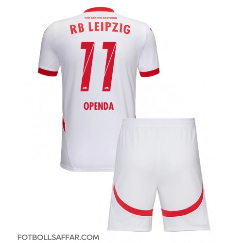 RB Leipzig Lois Openda #11 Hemmadräkt Barn 2024-25 Kortärmad (+ Korta byxor)